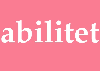 Synonym abilitet