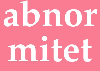 Synonym abnormitet