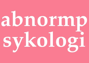 Synonym abnormpsykologi