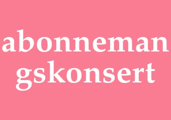 Synonym abonnemangskonsert