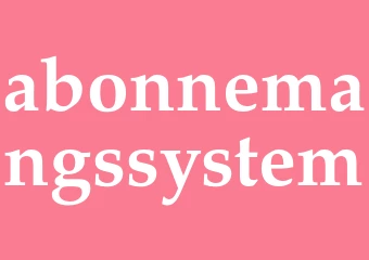 Synonym abonnemangssystem