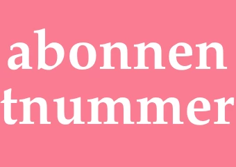 Synonym abonnentnummer