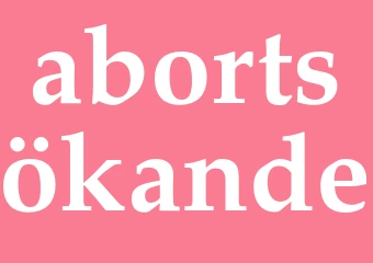 Synonym abortsökande