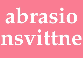 Synonym abrasionsvittne