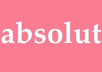 Synonym absolut