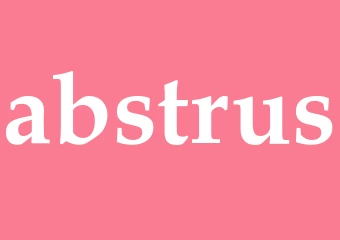 Synonym abstrus