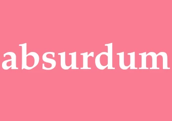 Synonym absurdum