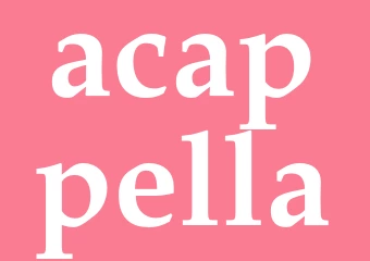 Synonym acappella