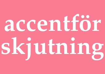 Synonym accentförskjutning