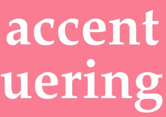 Synonym accentuering