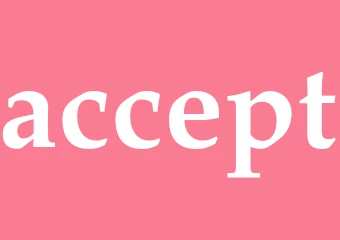 Synonym accept