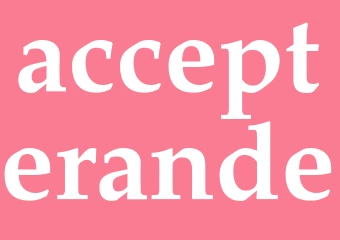 Synonym accepterande