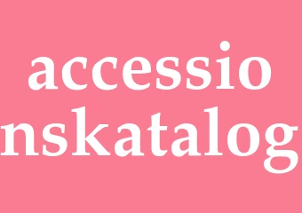 Synonym accessionskatalog