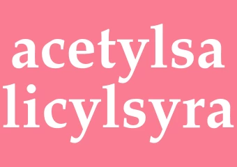 Synonym acetylsalicylsyra