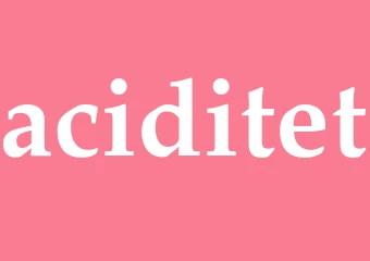 Synonym aciditet