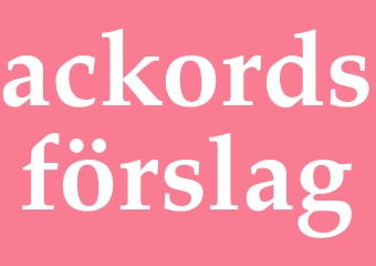 Synonym ackordsförslag