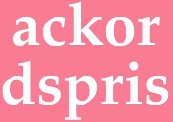 Synonym ackordspris
