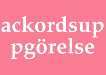 Synonym ackordsuppgörelse