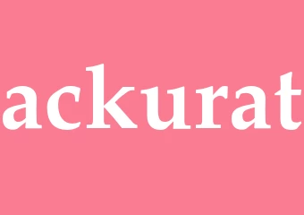 Synonym ackurat
