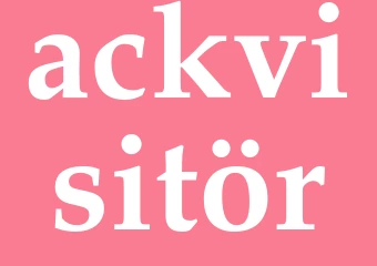 Synonym ackvisitör