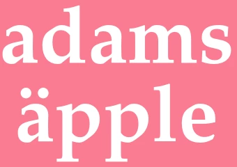 Synonym adamsäpple