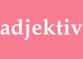 Synonym adjektiv