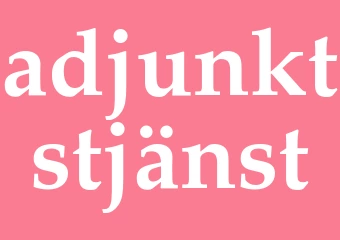 Synonym adjunktstjänst