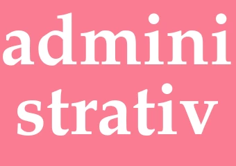 Synonym administrativ