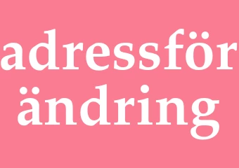Synonym adressförändring