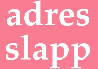 Synonym adresslapp