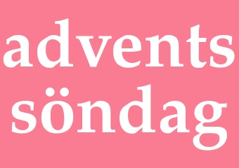 Synonym adventssöndag