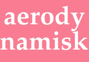 Synonym aerodynamisk