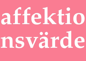 Synonym affektionsvärde