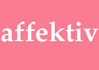 Synonym affektiv