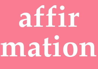 Synonym affirmation