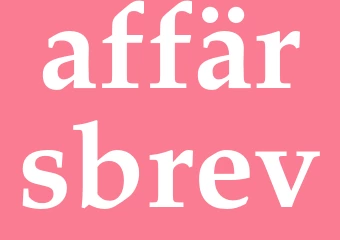 Synonym affärsbrev