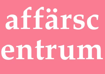 Synonym affärscentrum