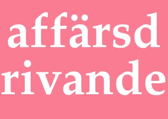 Synonym affärsdrivande