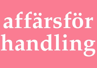 Synonym affärsförhandling