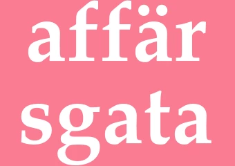 Synonym affärsgata