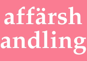 Synonym affärshandling