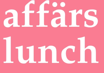 Synonym affärslunch