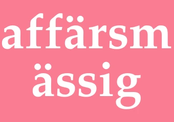Synonym affärsmässig