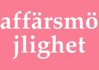 Synonym affärsmöjlighet