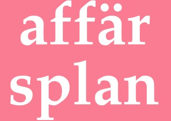 Synonym affärsplan