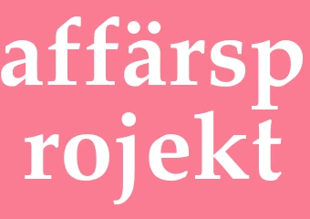 Synonym affärsprojekt