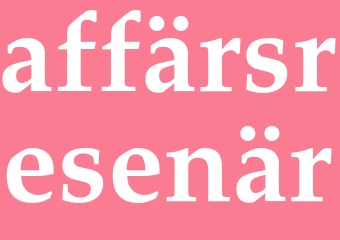 Synonym affärsresenär