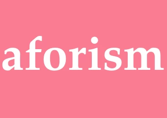 Synonym aforism
