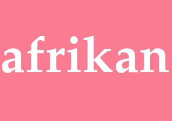Synonym afrikan