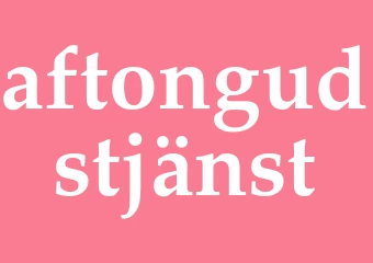 Synonym aftongudstjänst